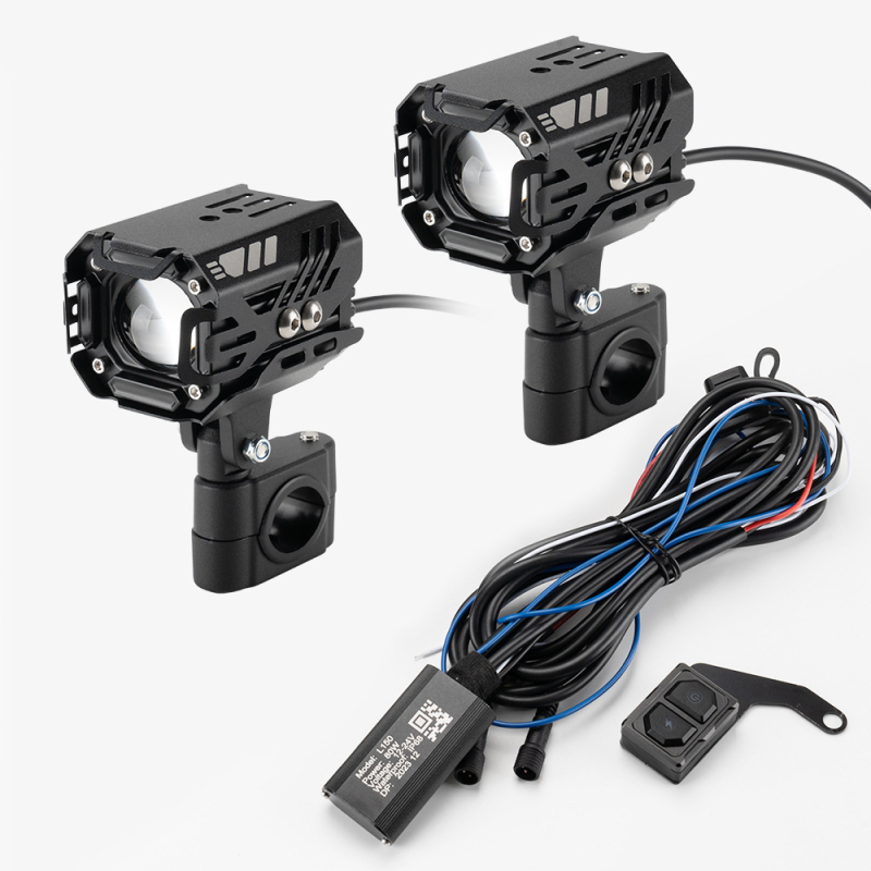Bežični motociklistički far s dvobojnim LED treperenjem, 30W, 12-36V, 5000 lm, IP68, model L150