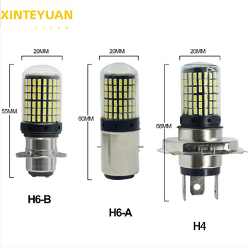 LED prednje svjetlo za motocikl H4 BA20D P15D H6 3014 144SMD s dvostrukim zahvatom
