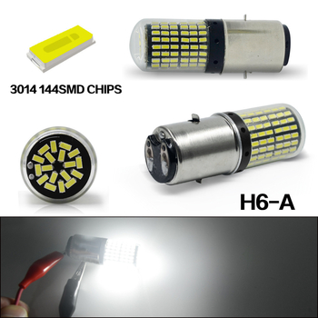LED prednje svjetlo za motocikl H4 BA20D P15D H6 3014 144SMD s dvostrukim zahvatom
