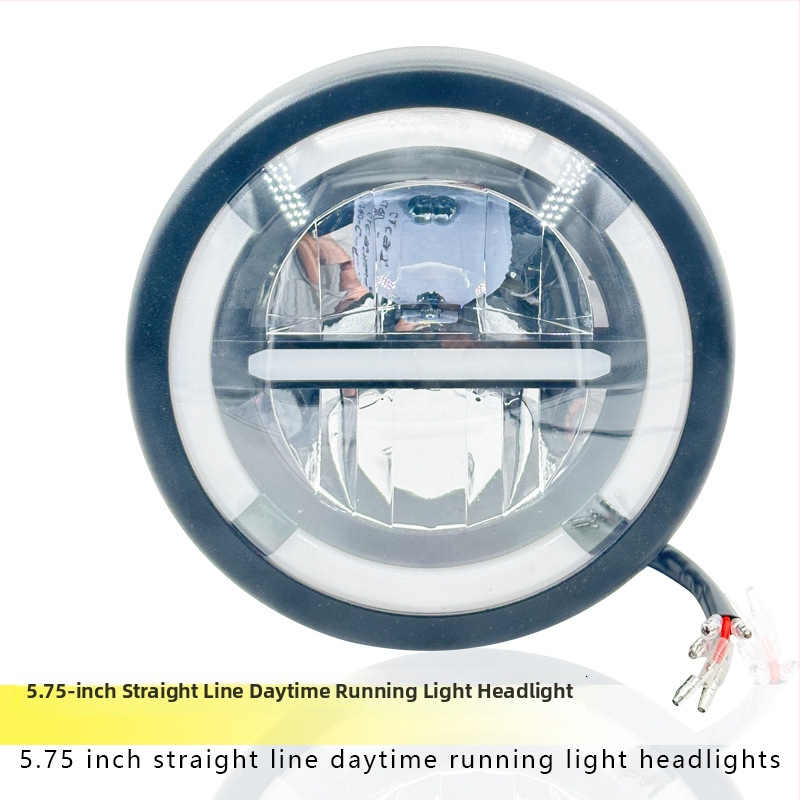 Motocikl LED prednje svjetlo, kružni promjer 5,75 inča, dnevna svjetla, visoki i niski snop