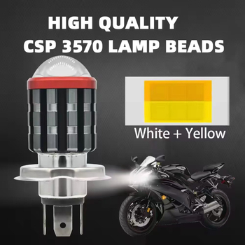 LED motociklistička prednja svjetiljka, kućište od zrakoplovnog aluminija, dvobojna leća visoke svjetline, 24 W, 500 lm
