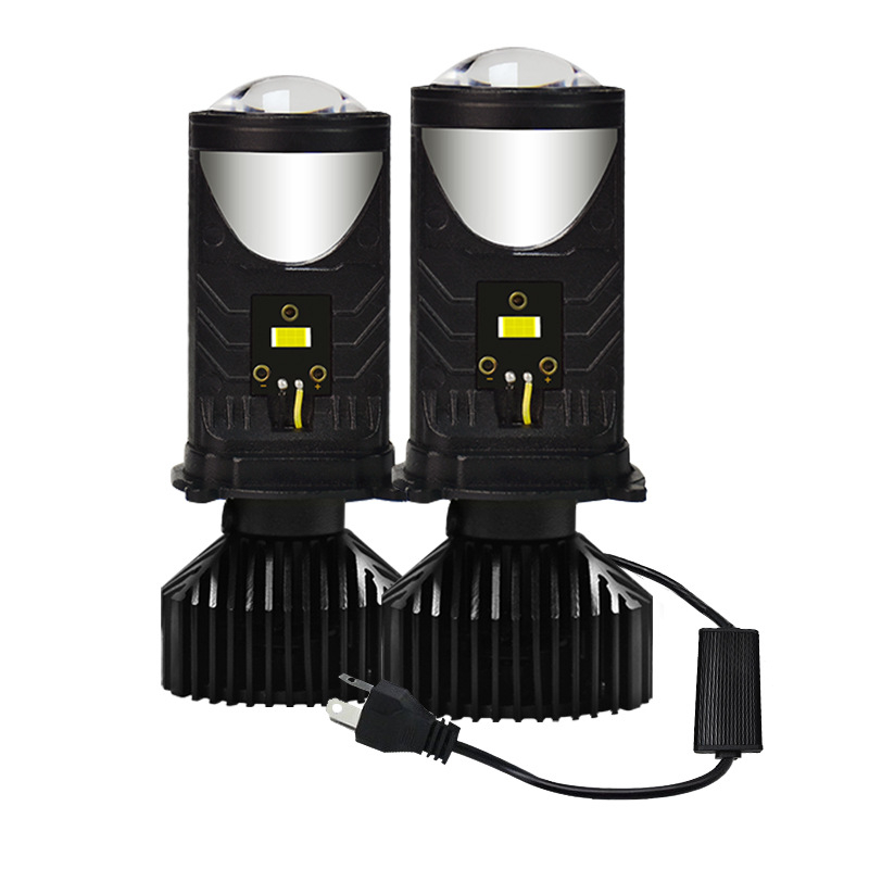 Μοτοσικλετιστικό LED προβολέας με διπλό φακό H4 • Κέλυφος από κράμα αλουμινίου υψηλής ποιότητας • 12-24 V • IP68 • 12000 lm • 25-35 W