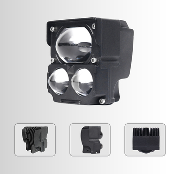 Motociklističko LED spot svjetlo s tri diode, 60W, 12-80V, IP67