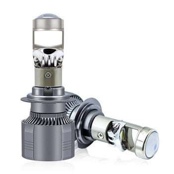 LED αυτοκινητικό φανάρι με φακό fish-eye εστιακού τύπου, 32W, 12V, 6800 lm, IP67, αλουμινένιο περίβλημα, συμβατό με H4