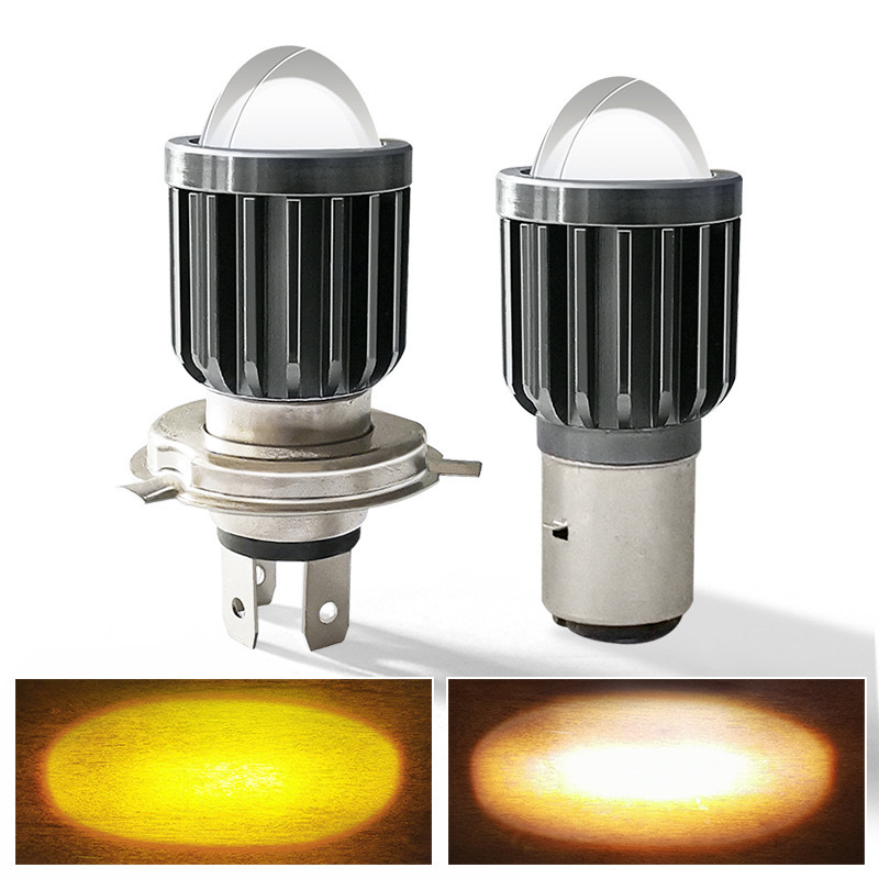 Motociklistička LED glavna svjetla visokog dometa, aluminijski hladnjak cjelovitog profila, H4 BA20D, 12V, IP68, 1000 lm, 10W