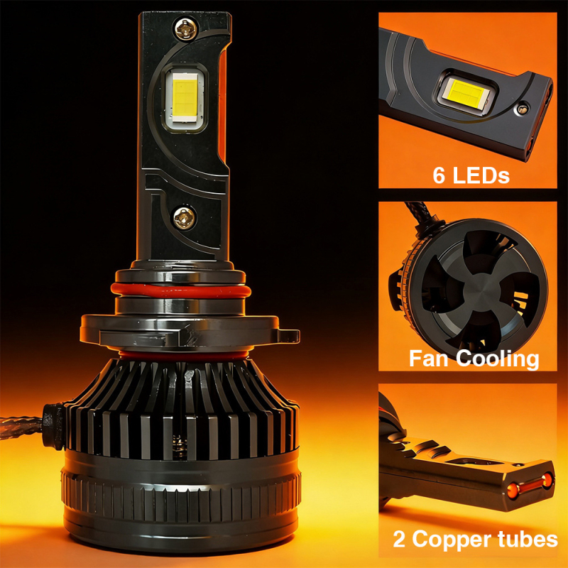 H7 LED φανάρι ομίχλης, 120W, 12V, IP68, 100000LM