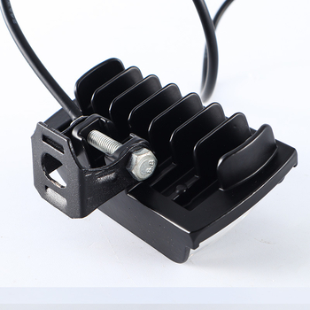 Φανάρι LED για μοτοσικλέτα με κοντό φακό τριών όψεων και δύο LED, 12W, 8–60V, αλουμινένιο περίβλημα