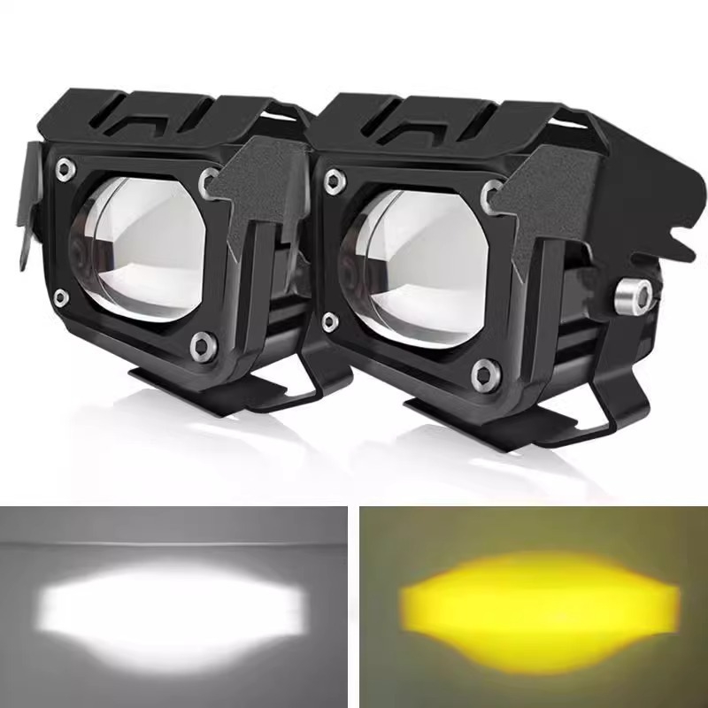 LED προβολė мототрасе лямпа с леща — 20W, 3800 lm, 12–85V, IP67, αεροπορικό αλουμίνιο σώμα