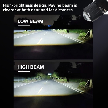 LED προβολέας αυτοκινήτων και μοτοσικλετών με υπερ-συμπαγή διπλό φακό, μονάδα 1.5, 45W, 12V, IP66, 15000 lm, AE4M85C