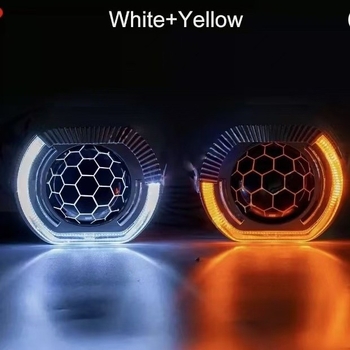Univerzalni LED poklopac za prednje svjetlo s Angel Eye, 3in/2.5in, s integriranim vodičem svjetla