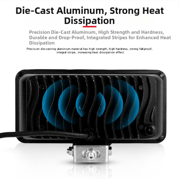 Φακός LED φορτηγού, ευρύ πεδίο όρασης, 96W, 12-80V, 13000lm, IP67