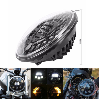 7-inčni Harley far, Caterpillar stil, LED svjetlo za motocikl s visokim i niskim snopom