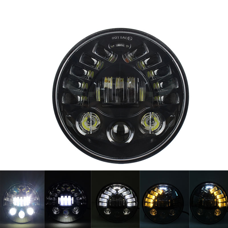 7-inčni Harley far, Caterpillar stil, LED svjetlo za motocikl s visokim i niskim snopom