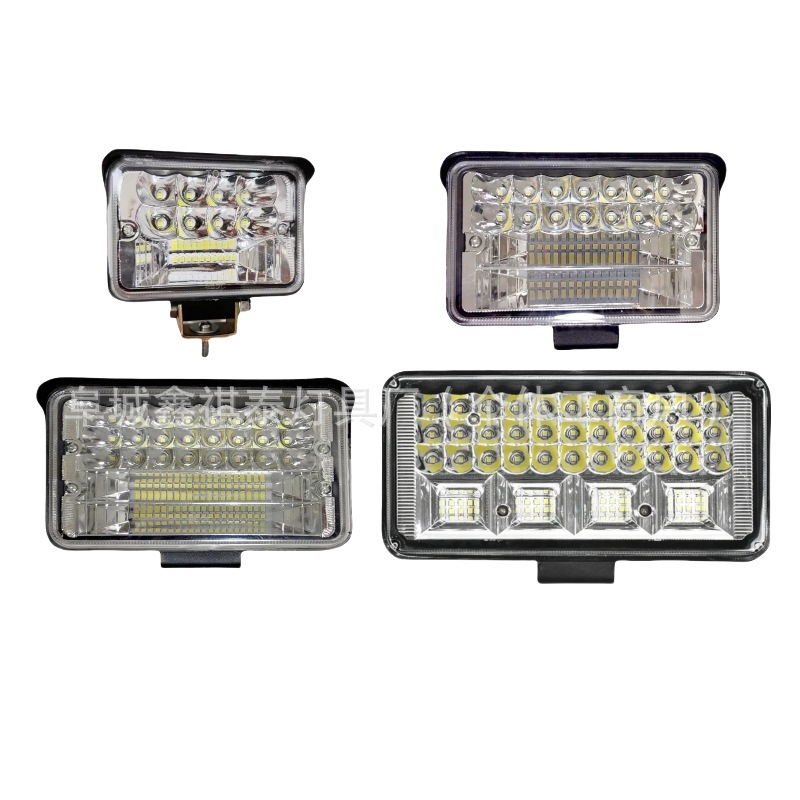 Kamionski LED reflektor, široko vidno polje, aluminijsko kućište, 12-80V, model XQT-Wide View, univerzalna kompatibilnost
