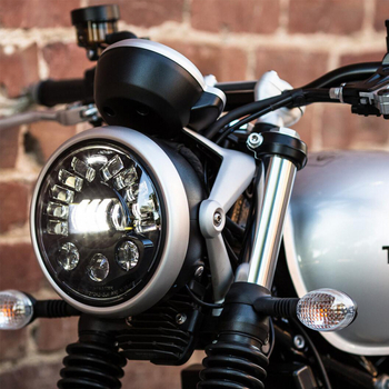 LED προβολέας για Harley μοτοσικλέτα, αυτοματοποιημένος έλεγχος φωτών υψηλών και χαμηλών με αισθητήρα βαρύτητας, 70W, 12V, OSRAM LED, IP67, μοντέλο MS-8088M