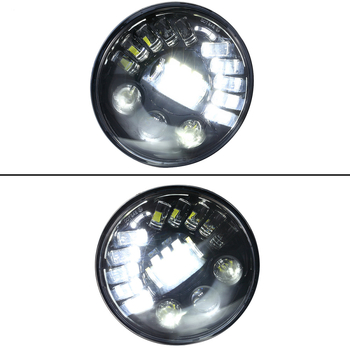 LED προβολέας για Harley μοτοσικλέτα, αυτοματοποιημένος έλεγχος φωτών υψηλών και χαμηλών με αισθητήρα βαρύτητας, 70W, 12V, OSRAM LED, IP67, μοντέλο MS-8088M