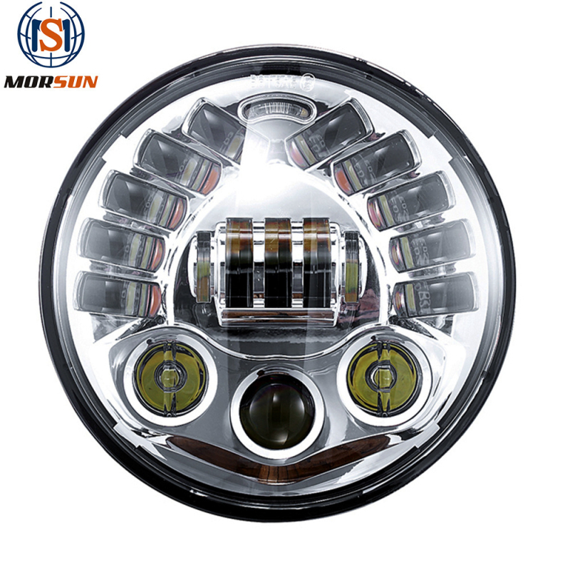 LED προβολέας για Harley μοτοσικλέτα, αυτοματοποιημένος έλεγχος φωτών υψηλών και χαμηλών με αισθητήρα βαρύτητας, 70W, 12V, OSRAM LED, IP67, μοντέλο MS-8088M