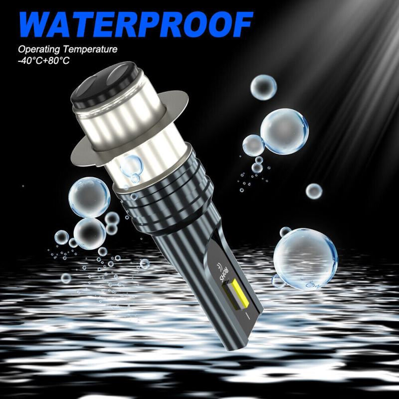 Motorkerékpár LED fényszóró CSP1860 – 4000LM, 80W, IP67, 12-24V, modell H6M/P15D