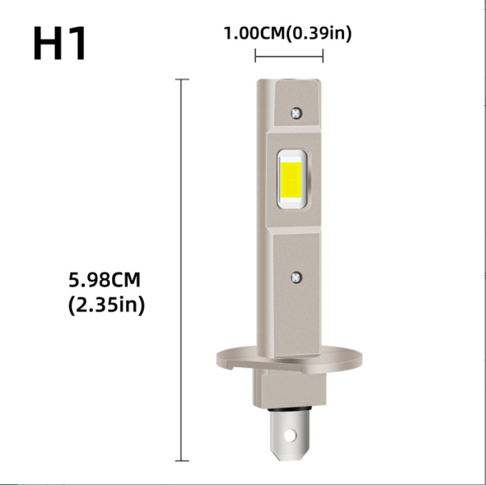 H1 LED prednje svjetlo bez leće, aluminijsko kućište, IP65, 12V, LED 3570
