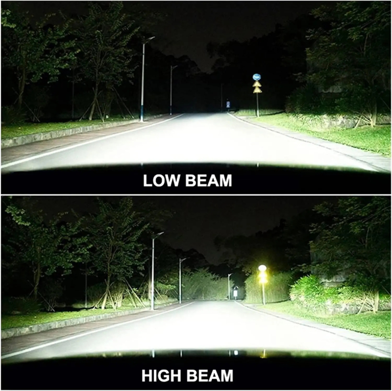 Y7 LED prednje svjetlo automobila s H4 lećom, ultra svijetlo, integrirani visok/niži snop, 6000K, 45W, IP68