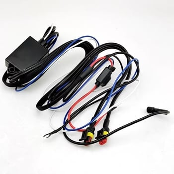 Prekidač LED svjetla za motocikl s dvostrukim OKRUGOM, daljinsko upravljanje – model G885, 120W, 9-24V, 10A