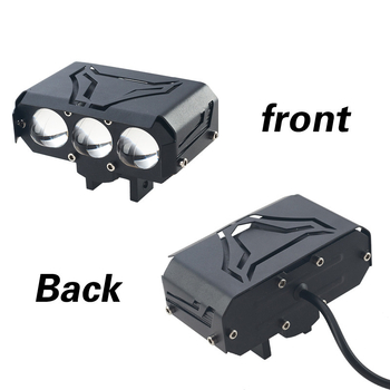Motociklističko LED reflektor s tri leće IP68 30W 3000lm 12-80V