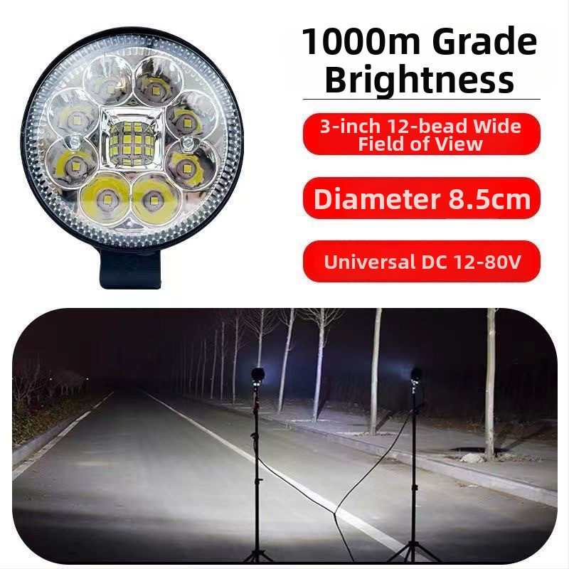 LED reflektor za kamion, vodootporan, 12V–24V, 5W, visoke jačine svjetla, stražnje svjetlo za vožnju unatrag