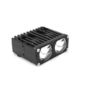 U79 LED reflektor za motocikl s dvije leće, središnja rešetka, vodootporan, dvobojan