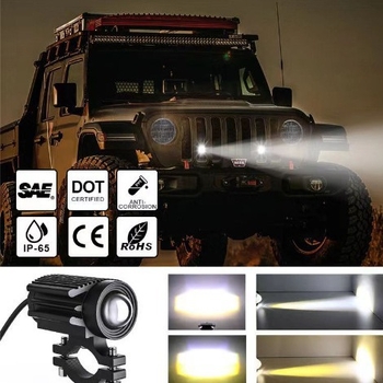 LED reflektor za motocikl s dvobojnom lećom, prednje svjetlo za električni motocikl