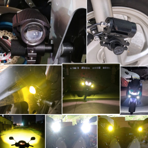 LED reflektor za motocikl s dvobojnom lećom, prednje svjetlo za električni motocikl