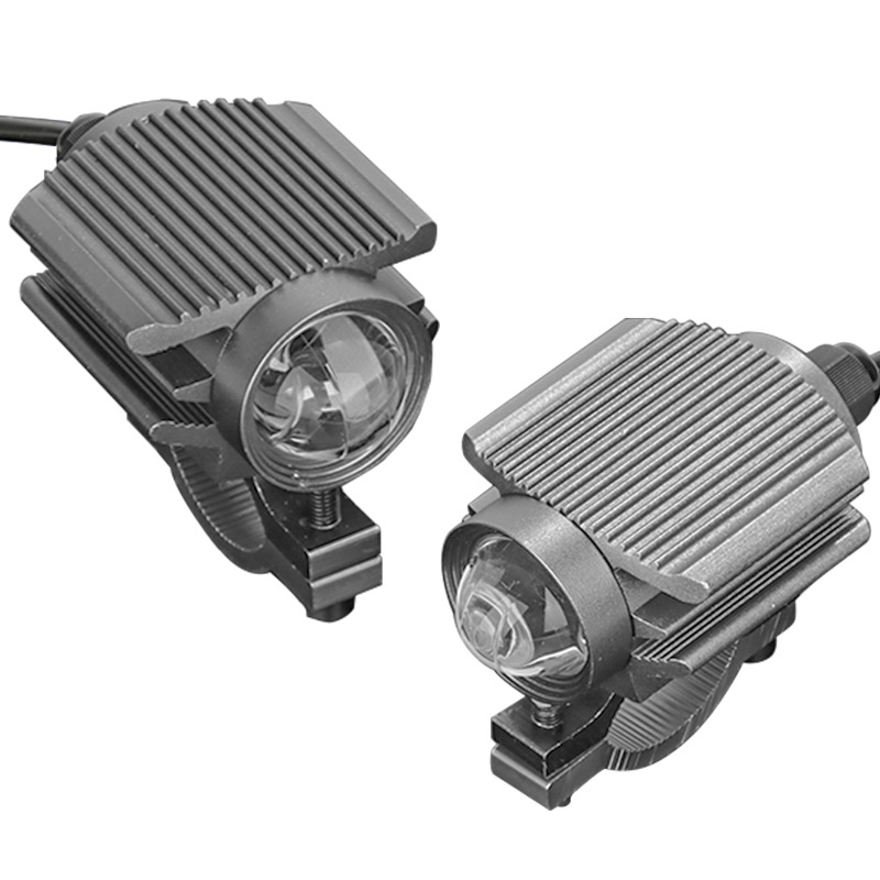 Motocikl LED dvostruki reflektor s lećom, 3800 lm, 28 W, 12-85 V, IP67, aluminijsko kućište