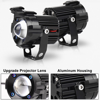 Proiector LED pentru motocicletă – CREE 50W, 5000lm, IP68, 12-80V, carcasă din aluminiu