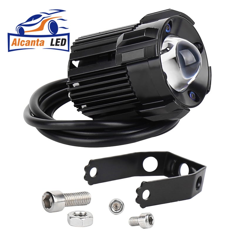 Proiector LED pentru motocicletă – CREE 50W, 5000lm, IP68, 12-80V, carcasă din aluminiu