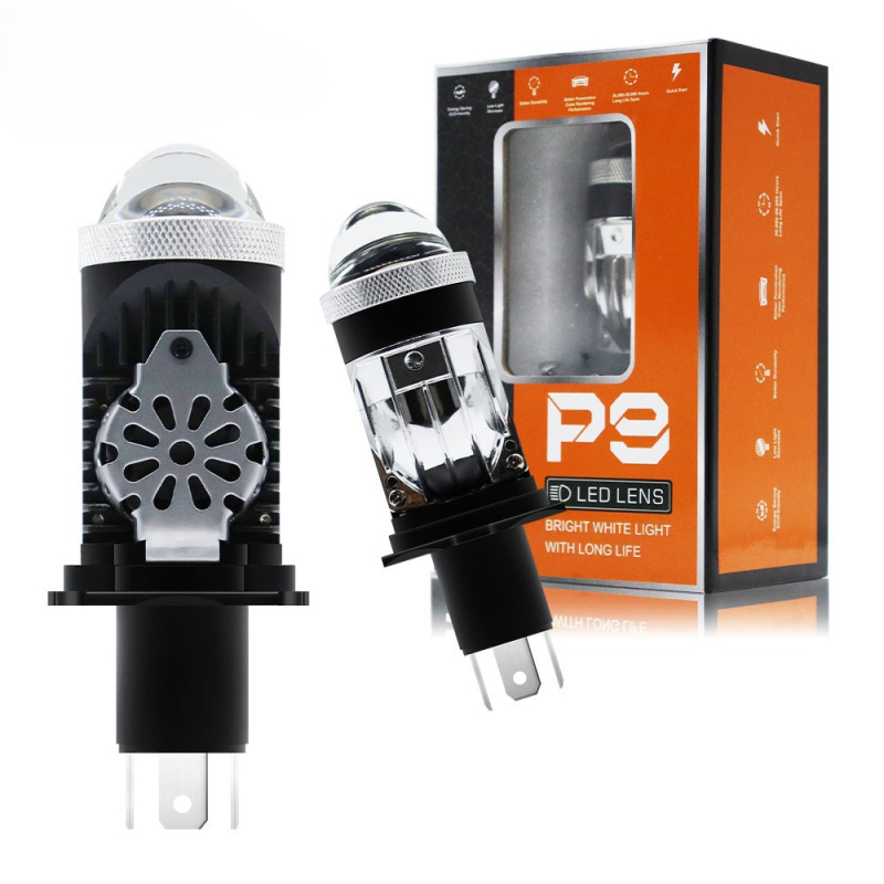 Motociklistička LED glavna svjetla YXY-P9, inline dvostruka fisheye leća, 35W 12V, 8000LM, IP68, CSP3570-45