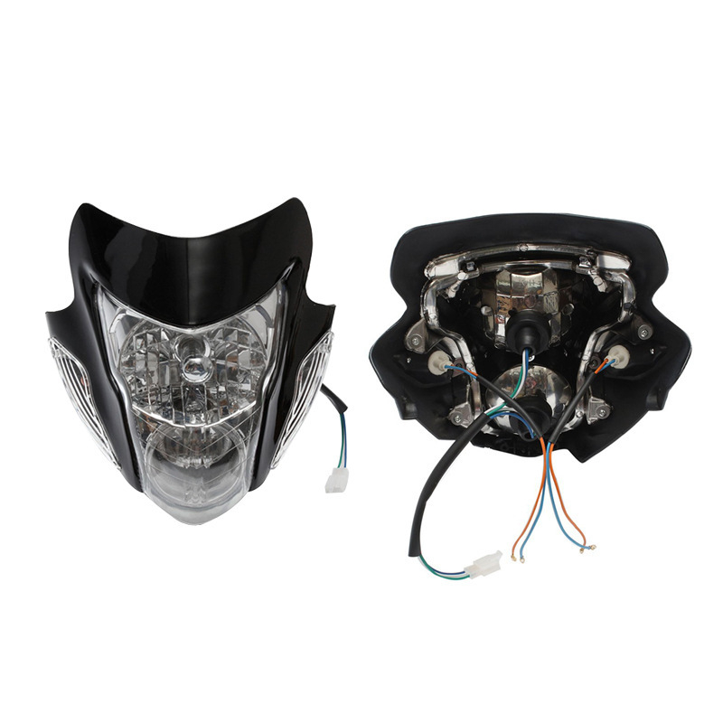 MR2 off-road motocikl far s licem lubanje, ABS plastika, 12V, 35W