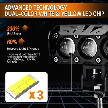 Motociklističko LED prednje svjetlo BX-03 s CREE 30W, 12000 lm, 9-85V, IP68