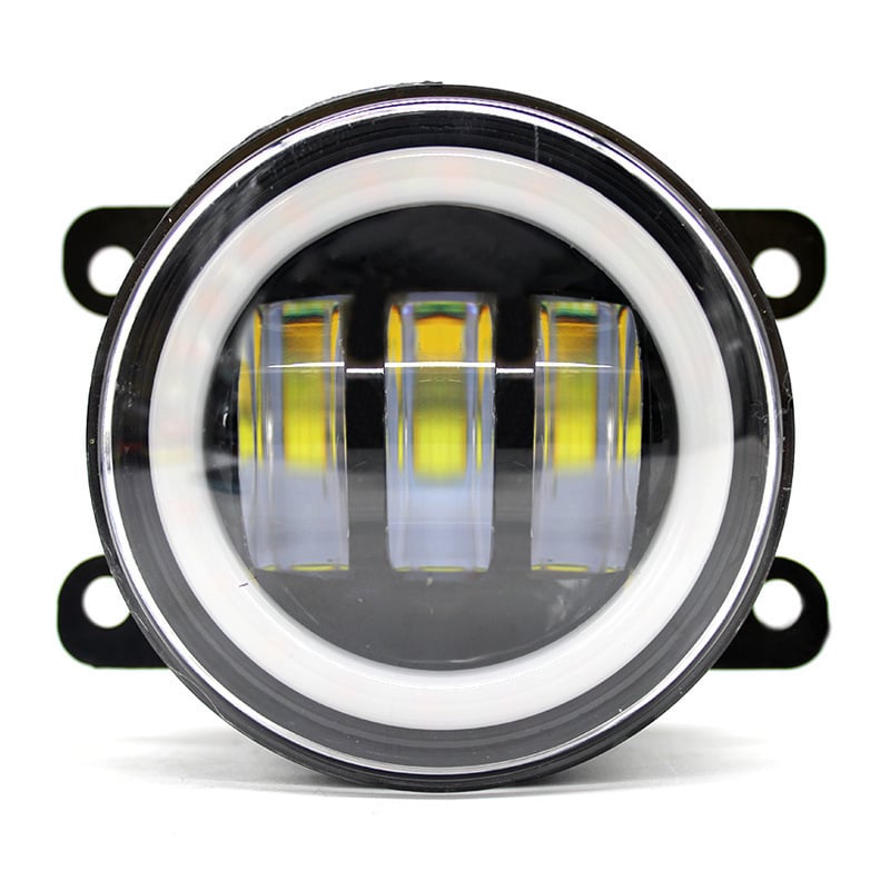 LED prednje svjetlo za maglu s Angel Eyes, aluminijsko kućište, IP68, 3000 lm, 12–24 V