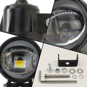 LED prednja svjetlina za električno vozilo i motocikl s fisheye lećom, 30W, 3000 lm, IP67, aluminijsko kućište