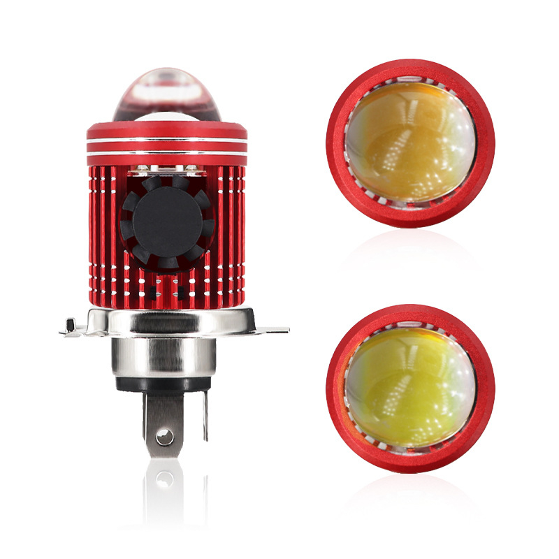H4 motocikl svjetlo s fisheye lećom i ugrađenim ventilatorom, 5000 lm, 17.3 W, 12–80 V AC/DC, IP35