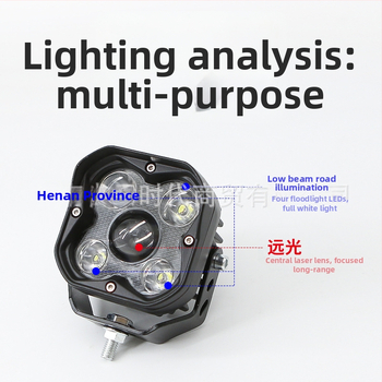 Motociklist LED prednje svjetlo s aluminijskim tijelom, 12-36V, LED izvor, vijek trajanja 50000h, model Zj-003