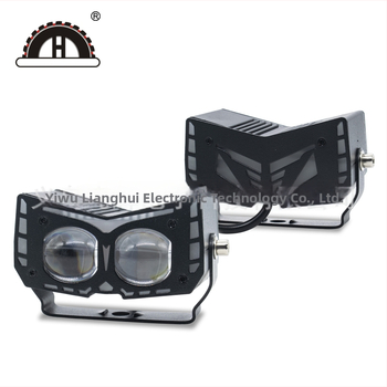Vanjski LED reflektor za motocikl s očima đavla, 20W, 3000 lm, IP67, vodootporan