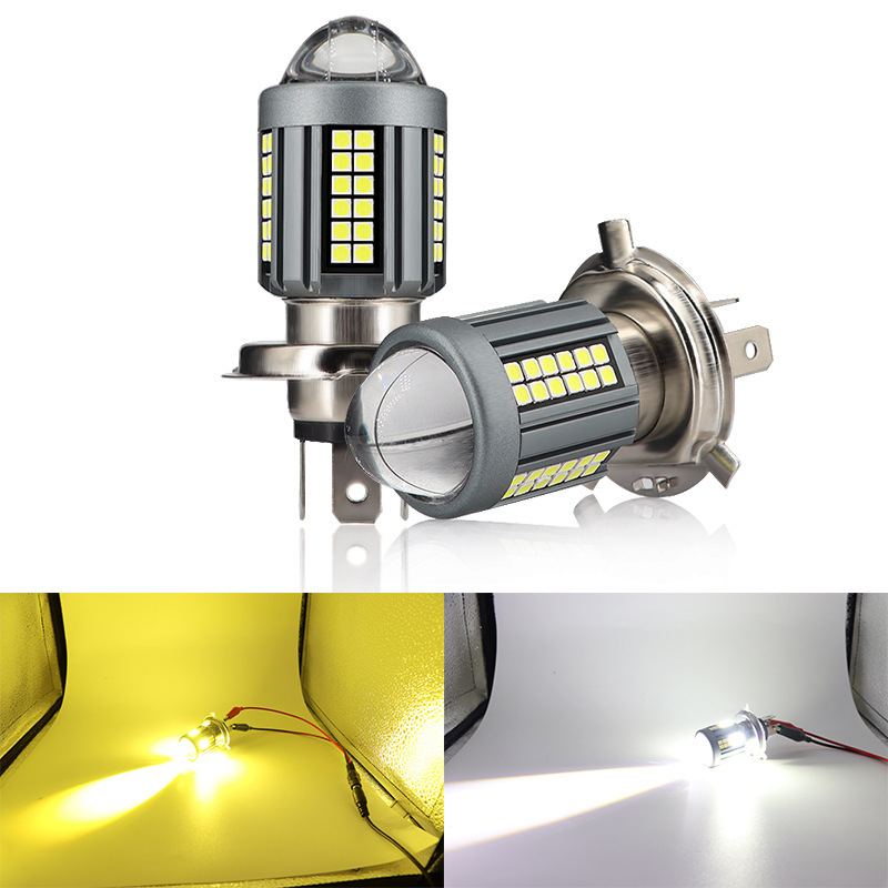 LED prednja svjetla za motocikl, dvobojna leća, univerzalno 12-80V