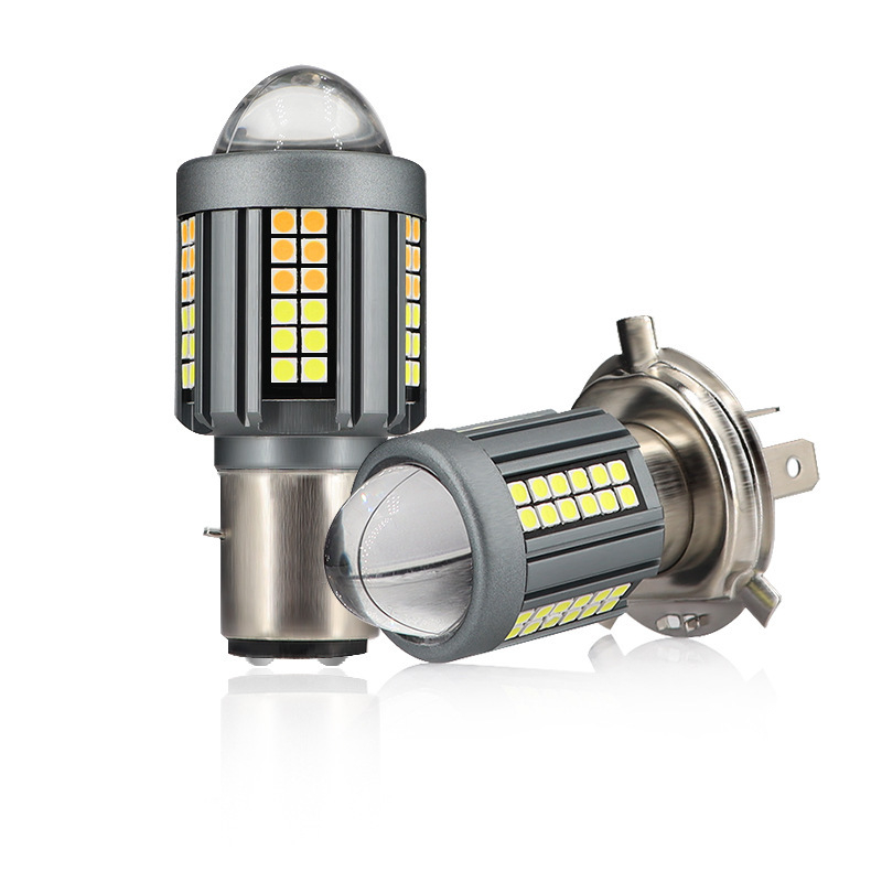 LED prednja svjetla za motocikl, dvobojna leća, univerzalno 12-80V