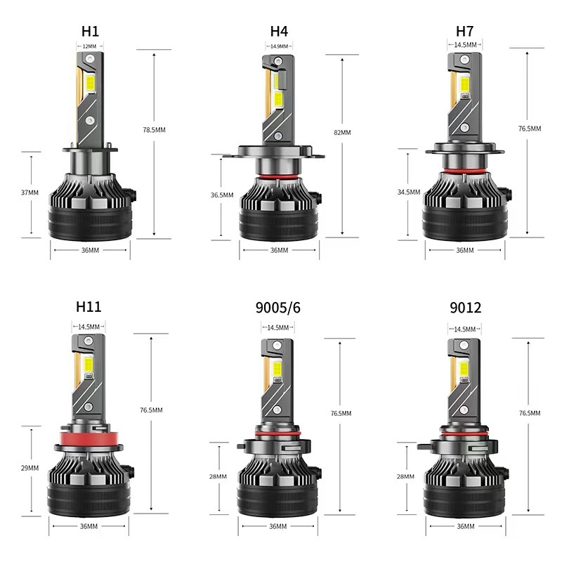LED prednje svjetlo za auto i motocikl, 180W, 20000 lm, 6500K, IP68, 12V