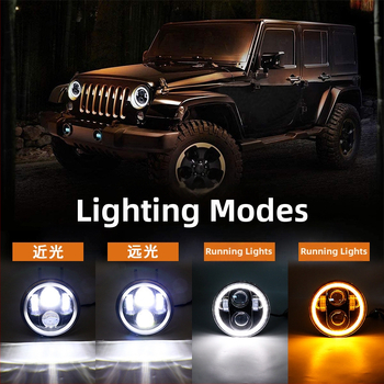 5,75-inčni LED far s 4 LED, 60W, Angel Eye, off-road za motocikl