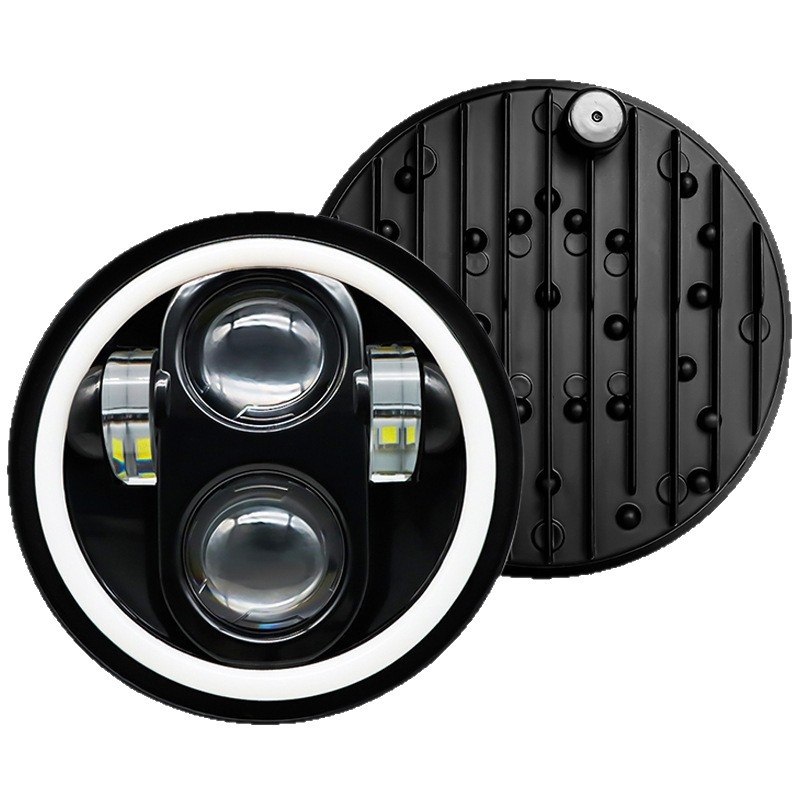 5,75-inčni LED far s 4 LED, 60W, Angel Eye, off-road za motocikl