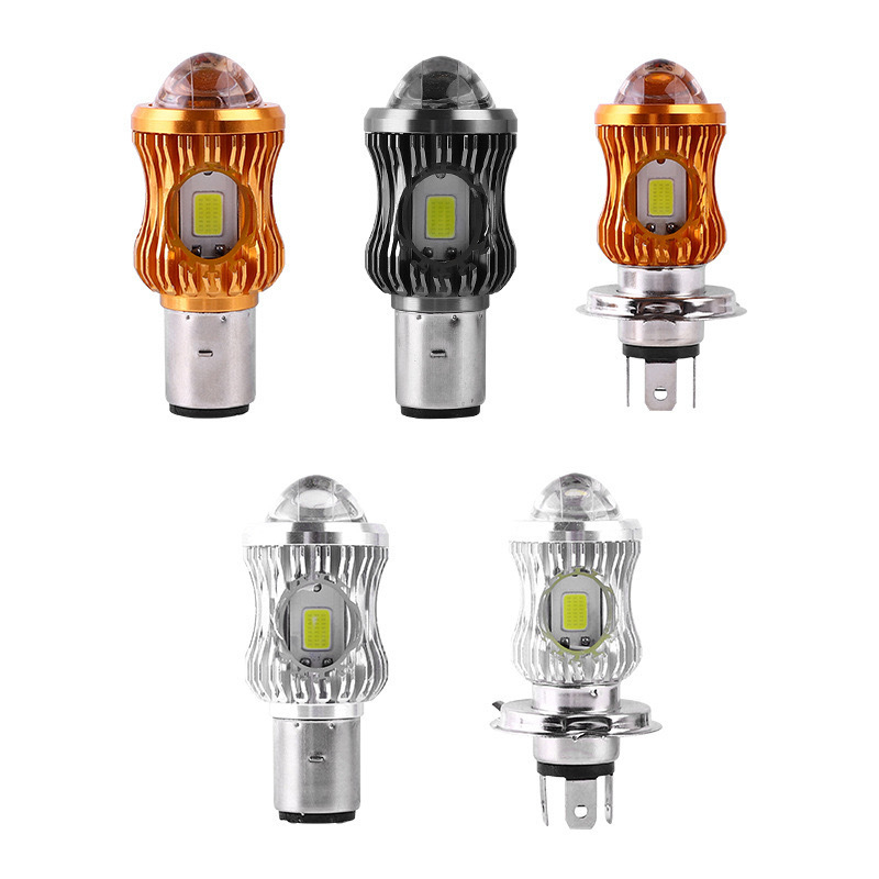 LED far motocikla H4 BA20D za električni motocikl – visoko i nisko svjetlo s lećom
