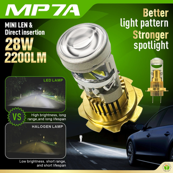 LED auto farovi H4 s integriranim daljinskim i bliskim — 29W, 12-24V, 2200lm, IP68, Mp7a