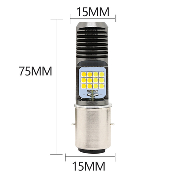 Motociklističko LED prednje svjetlo H4/H6 PX15D, 3030, 24 LED, visoka snaga