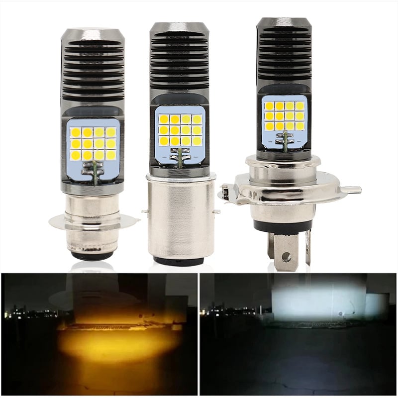 Motociklističko LED prednje svjetlo H4/H6 PX15D, 3030, 24 LED, visoka snaga